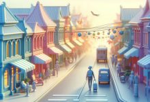 مردی در حال سفر