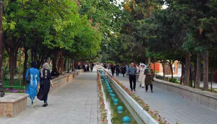 مسیر پیاده روی بوستان ولایت