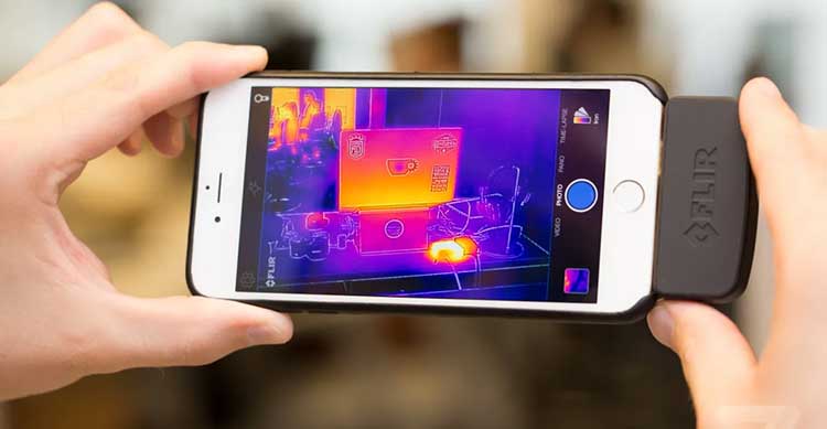 استفاده از اپلیکیشن‌های دوربین برای ضبط تصاویر مادون قرمز